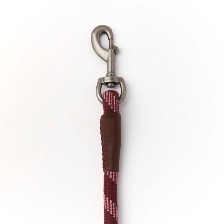 Reddy Burgundy Rope Dog Leash, 6-ft