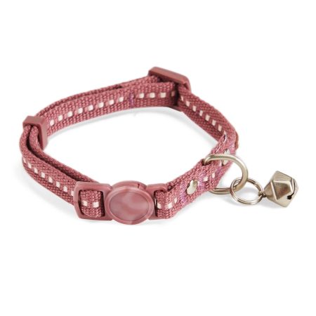 Reddy Cat Collar, Burgundy, Small/Medium