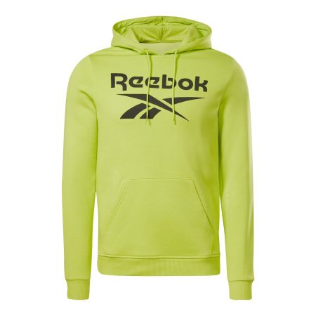 Reebok Men's Id Fleece Stacked Logo Pullover Hoodie