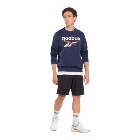 Reebok Men's Id Stacked Logo Sweatshirt