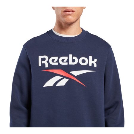 Reebok Men's Id Stacked Logo Sweatshirt