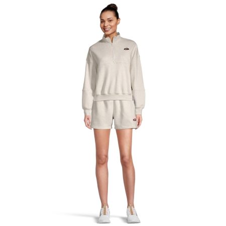 Reebok Women's AE BR 1/4 Zip Long Sleeve Fleece Top