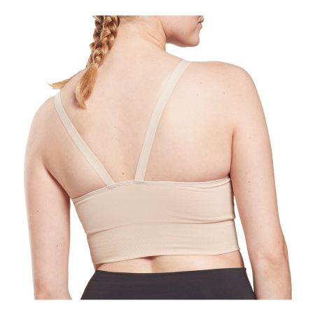 Reebok Women's Maternity Nursing Sports Bra, Low Impact, Removable Pads, Longline