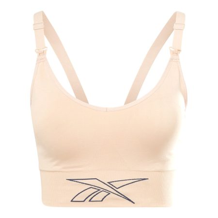 Reebok Women's Maternity Nursing Sports Bra, Low Impact, Removable Pads, Longline