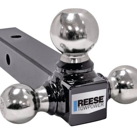 Reese Towpower Chrome Tri Ball Trailer Hitch Mount