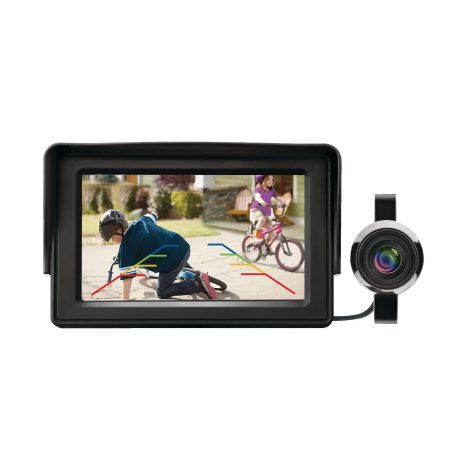 Reload Wired Back Up Camera with 4.3-in Monitor & IP67 Waterproof Design, Black