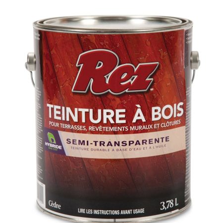 REZ Semi-Transparent Stain, Cedar, 3.78-L