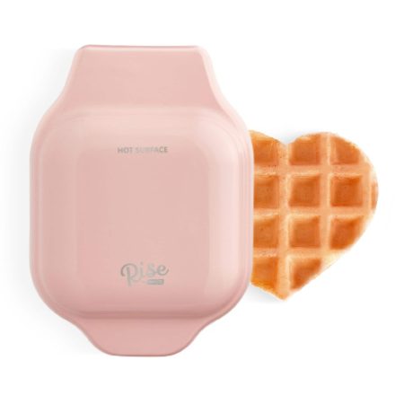 Dash Heart Compact Mini, Non-Stick Waffle Maker, Pink