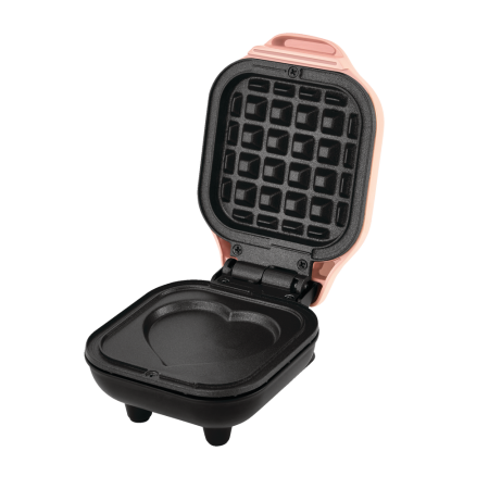 Dash Heart Compact Mini, Non-Stick Waffle Maker, Pink