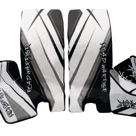 Road Warrior Street Hockey Goalie Leg Pads/Glove/Blocker Set, Junior, Left, 24-in