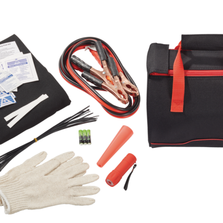 MotoMaster Roadside Safety Kit with Booster Cables & First Aid Kit