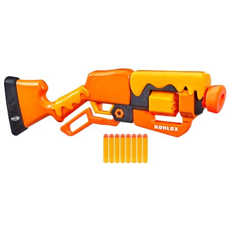 NERF Roblox Adopt Me! Lever Action Dart Blaster, Rotating 8-Dart Drum, 8 Elite Darts, Age 5+