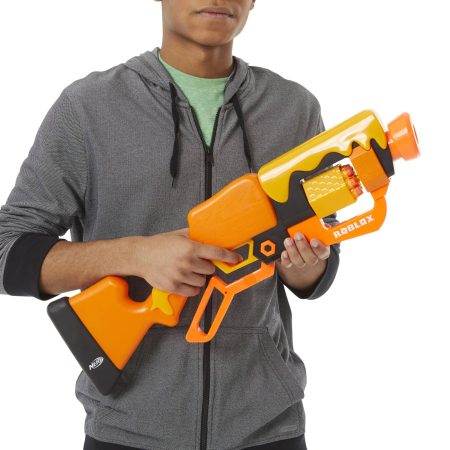 NERF Roblox Adopt Me! Lever Action Dart Blaster, Rotating 8-Dart Drum, 8 Elite Darts, Age 5+