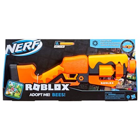 NERF Roblox Adopt Me! Lever Action Dart Blaster, Rotating 8-Dart Drum, 8 Elite Darts, Age 5+