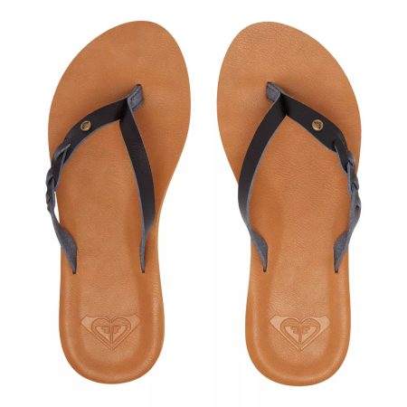 Roxy Women's Liza IV Faux Leather Comfortable Flip Flops/Sandals