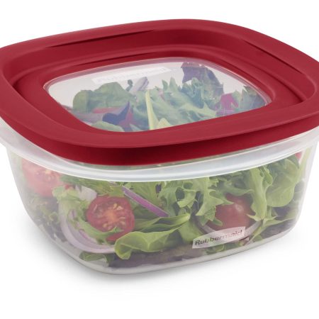 Rubbermaid Press & Lock Food Storage Container, Leak-Proof Lid, BPA-Free, 1.2 L (5 Cup)