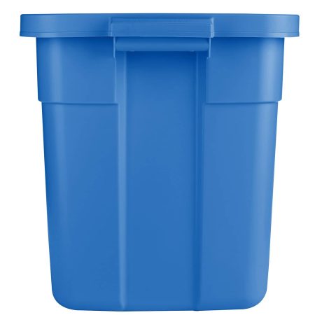 Rubbermaid Roughneck Stackable Storage Box with Lid, 68-L, Blue