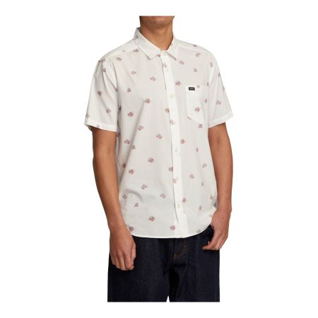 RVCA Men's Morning Glory Short Sleeve Shirt