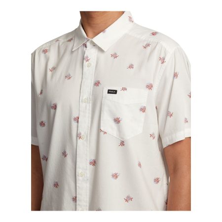 RVCA Men's Morning Glory Short Sleeve Shirt