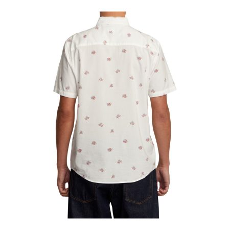 RVCA Men's Morning Glory Short Sleeve Shirt