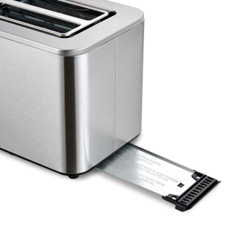 Salton Wide Slots Touchscreen Digital Toaster with 7 Settings, Stainless Steel, 2-Slices