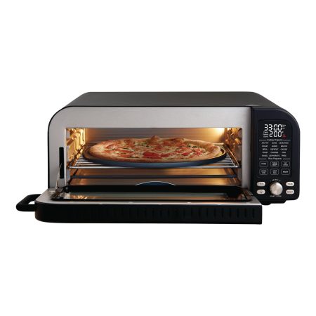 Salton Pizzadesso Professional Pizza Oven, Matte Black