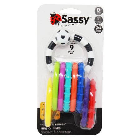 Sassy Ring 'O Links Baby Teether Toy, Ages 0m+