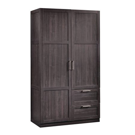 Sauder 2-Door 2-Drawer Wardrobe, Cinnamon