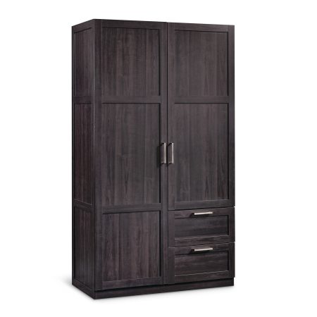 Sauder 2-Door 2-Drawer Wardrobe, Cinnamon