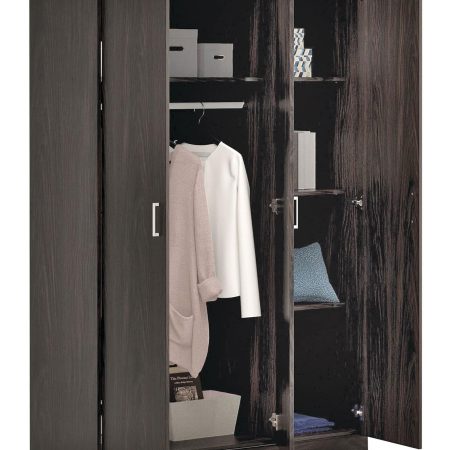 Sauder 3 Door Wardrobe, Espresso