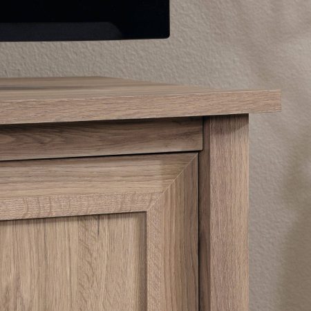 Sauder County Line 2-Door TV Stand & Media Storage Console Cabinet, Salt Oak Finish