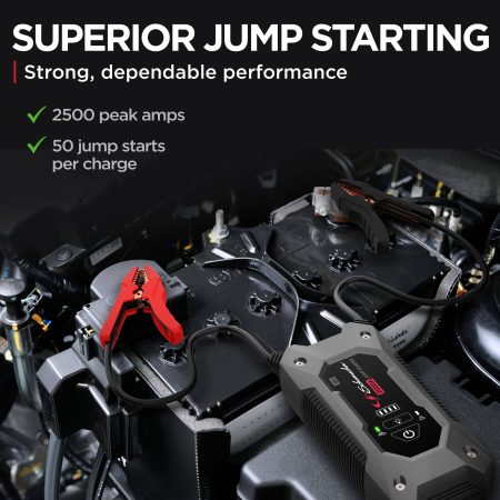 Schumacher 2500A SL1596 Lithium Rugged Jump Starter and USB Power Source