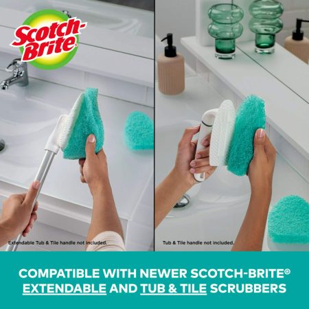 3M Scotch-Brite Non-Scratch Shower & Bath Scrubber/Scrub Brush Refill