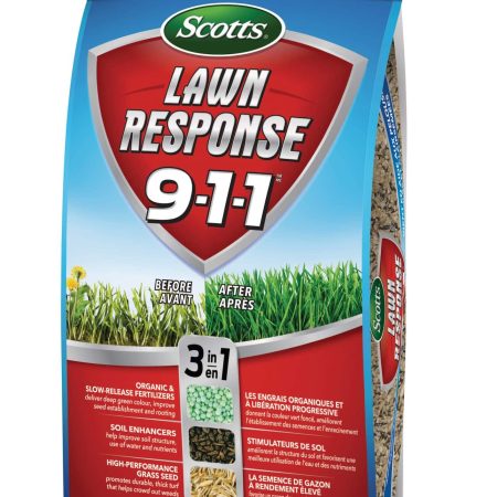 Scotts Lawn Response 3-in-1 Grass Seed & Fertilizer Mix, 9-1-1, 8-kg