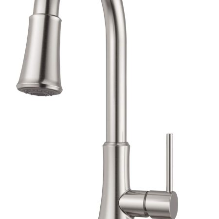 Pfister Seahaven Single Lever Kitchen Faucet with Pfast Connect™, High Arc, Stainless Steel