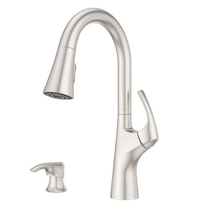 Pfister Seahaven Single Lever Kitchen Faucet with Pfast Connect™, High Arc, Stainless Steel