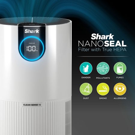 Shark Clean Sense IQ Air Purifier with HEPA Multi-Filter, 500 sq. ft.