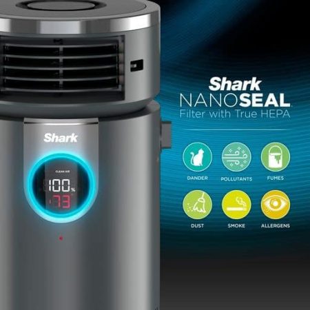 Shark Air NANOSEAL HEPA Clean Sense IQ Purifier Heater & Fan