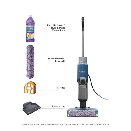 Shark WD101C HydroVac XL 3-in-1 Corded Vacuum, Mop & Self-Cleaning System with Antimicrobial Brushroll