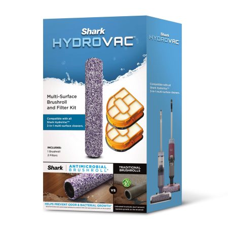 Shark HydroVac™ Replacement Antimicrobial Brush Roll and 2-Pack Filter Bundle