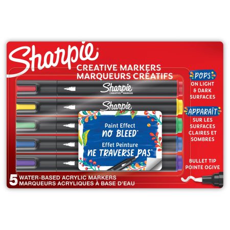 Sharpie Creative Markers with Bullet Tips, 5-ct