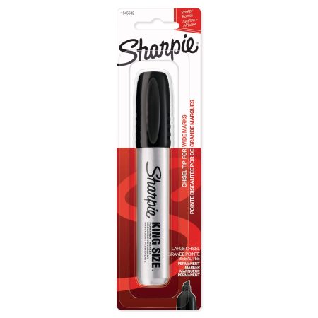 Sharpie Pro King Size Permanent Marker, Chisel Tip, Black, 1 Count