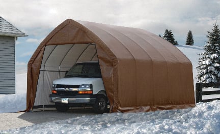 ShelterLogic Waterproof Portable Garage-In-A-Box® Auto Shelter w/UV Protection, Truck/SUV Model, 13 x 20 x 12-ft