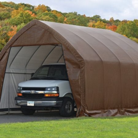 ShelterLogic Waterproof Portable Garage-In-A-Box® Auto Shelter w/UV Protection, Truck/SUV Model, 13 x 20 x 12-ft