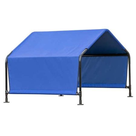 ShelterLogic Water-Proof Metal Frame Pet Shelter, Blue, 4 x 4 x 3-ft