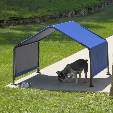 ShelterLogic Water-Proof Metal Frame Pet Shelter, Blue, 4 x 4 x 3-ft