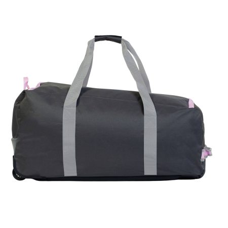 Sherwood Hockey Bag, Wheeled, Junior, Grey/Pink, 32-in