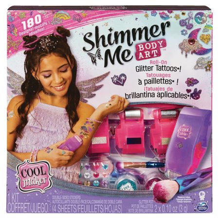 Cool Maker Shimmer Me Body Art, With Roll-On Glitter Tattoos, Ages 8+