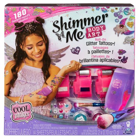 Cool Maker Shimmer Me Body Art, With Roll-On Glitter Tattoos, Ages 8+