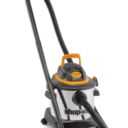 Shop-Vac® 2034448 2.0 Peak HP Stainless Steel Wet/Dry Shop Vacuum with Hose and Accessories, 15-L